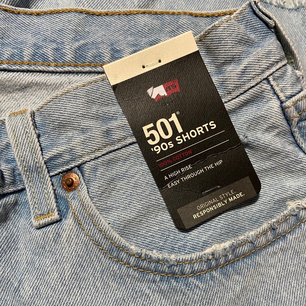 LEVI’S PREMIUM 501 '90S WOMEN'S SHORTS - Picture 8 of 9